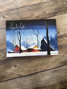 Eyvind Earle Winter Barns Gretting Cards | eBay