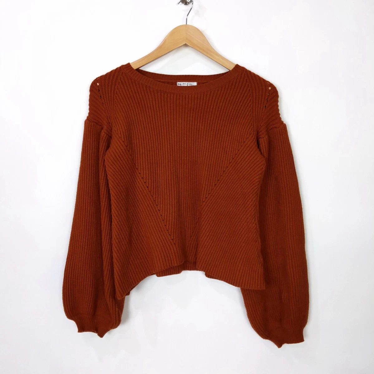 Burnt orange hotsell sweater womens