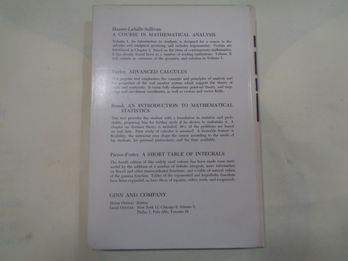 Elements of Linear Algebra by Lowell J. Paige and J. Dean Swift HBDJ Vintage - Picture 5 of 10