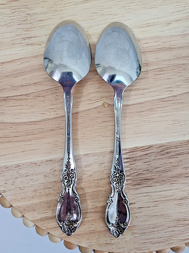 Oneida Louisiana Teaspoons Community Stainless 18/8 Flatware Set of 2 - Picture 2 of 4