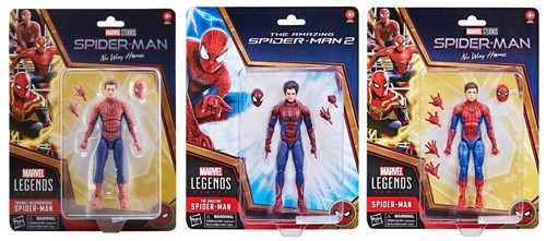 2023 Marvel Legends No Way Home Hasbro SPIDER-MAN Figures (3) Tom Tobey & Andrew - Picture 2 of 24
