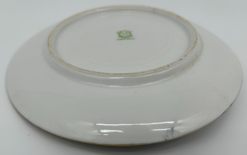 Noritake 6¼" Lemon Dish~Vintage~USED~Floral Design~Blue & Gold Trim - Picture 6 of 6