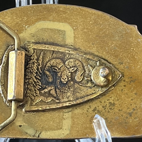Vintage Brass Horse Head Belt Buckle Jim Beam 1977 Bottle Convention Specialties - Picture 4 of 7