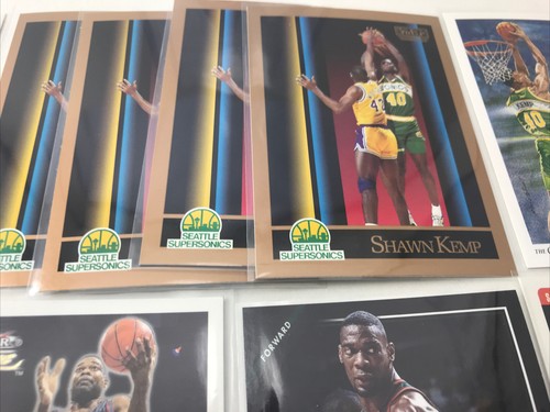 Lote de 15 tarjetas Shawn Kemp con ex #6 Hoop Fleer Skybox Rockies Metal Sonics Cavs - Imagen 4 de 9