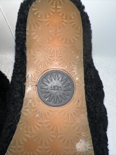UGG Australia Women Fluff Yeah Slide Black Sandals US Size 9 S/N 1095119 - Picture 11 of 12