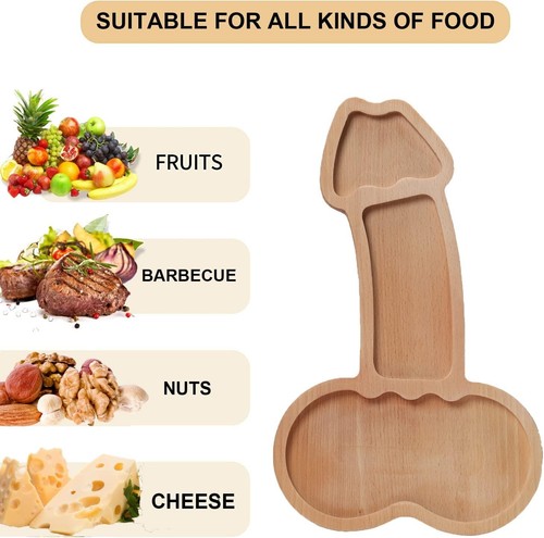 Funny Solid Wood Charcuterie Platter and Cheese Board - Picture 3 of 6