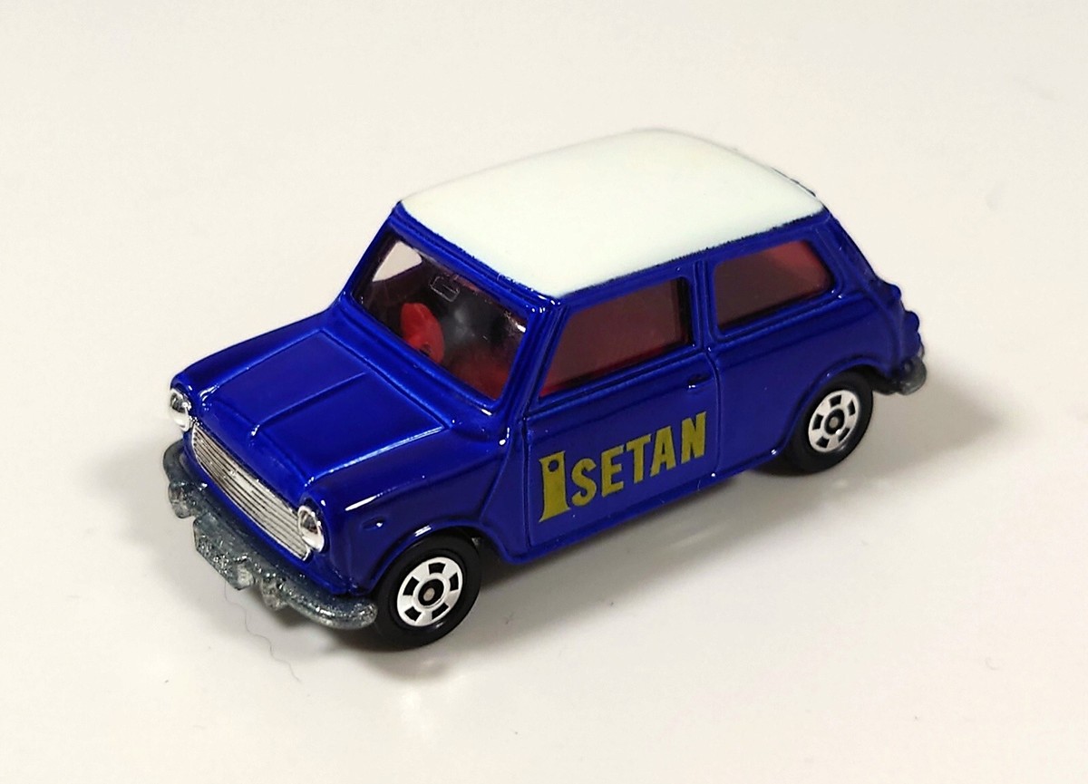 トミカ DINKY BLMC MINI COOPER S 1/50 Tomica F8-2-49 BLMC MINI Cooper S Mk-III F. Dark blue Isetan