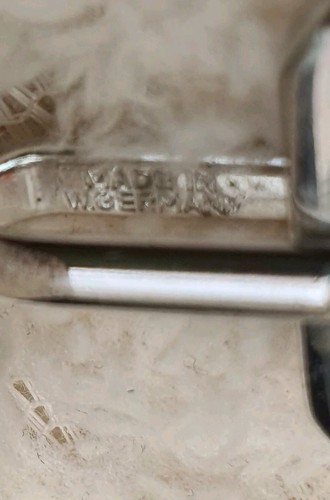 Vintage H Samuel Cuff Links In Box 1960s 1970s Nice Modern Look Made In Germany - Picture 6 of 6