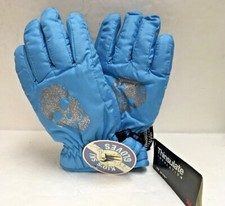 GMA Accessories Kids Ski Gloves Turquoise Girls 3M Thinsulate Isolant