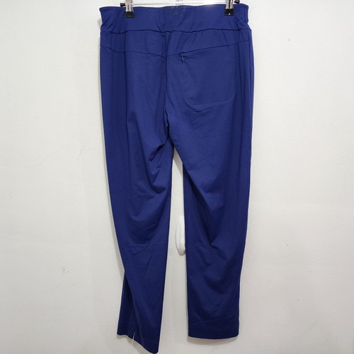 SanSoleil Solstyle Ice Ankle Pant Ink Blue UPF 50 Golf Stretch Pockets Womens M - Picture 13 of 17