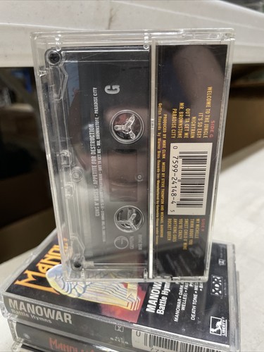 1987 GUNS-N-ROSES Appetite for Destruction Cassette Tape Geffen - Picture 3 of 3