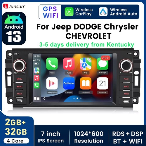 Jeep Grand Cherokee Chrysler CarPlay 7"2+32G Android 13 Car Radio GPS