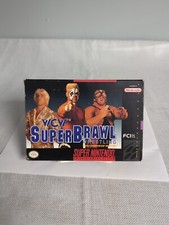 WCW Superbrawl Wrestling (SNES) Super Nintendo, With Box & Inserts