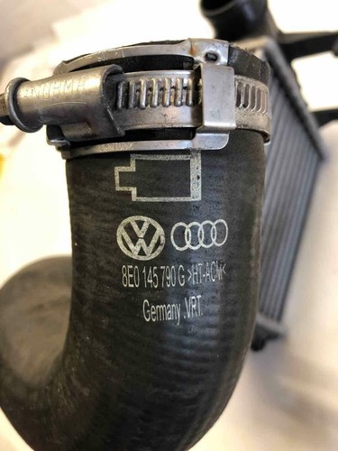 2007 AUDI A4 Intercooler w/ Hose Pipe Tube Passenger Right 8E0-145-806-M OEM - Picture 5 of 22