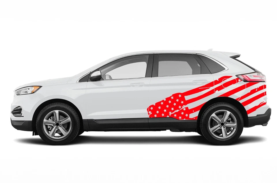 Calcomanía Adhesiva Bandera de Estados Unidos Diseño Gráfico para Ford Edge Kuga 2015 - Presente Foto 3 de 4