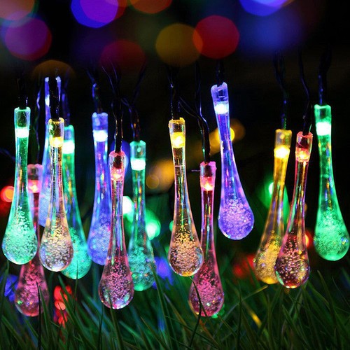 50Led Solar Crystal Fairy String Light Christmas Party Wedding Decor Waterproof - Picture 16 of 16