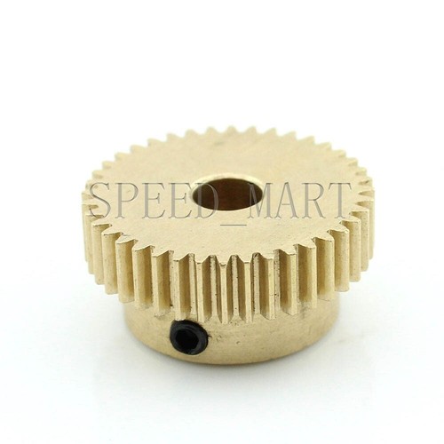 2pcs 6mm Bore 40 Teeth 5mm Teeth width 0.5 Module Motor Metal Brass Gear Wheel - Imagen 4 de 5