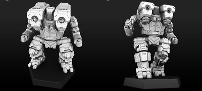 HBK-IIC Hunchback IIC Alternate Mech For Battletech Miniatures 6mm-10mm-15mm