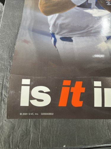 Peyton Manning / 2001 Gatorade Store Display Double Sided 24” X 44” B - Picture 12 of 13