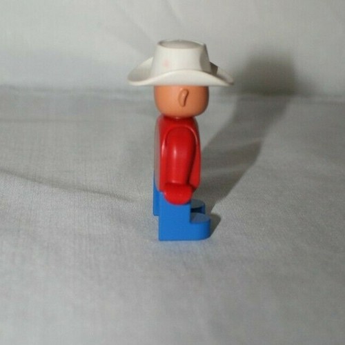 Lego Duplo Group 4555 3-12 Western Cowboy Red White Blue Hat Posable - Picture 3 of 6