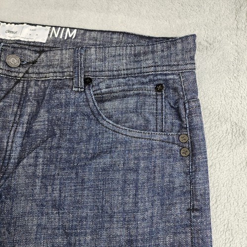 Vaqueros Orisue para hombre 36 X 34 lavado oscuro repensar denim clásico con botones mosca altura media - Imagen 14 de 21