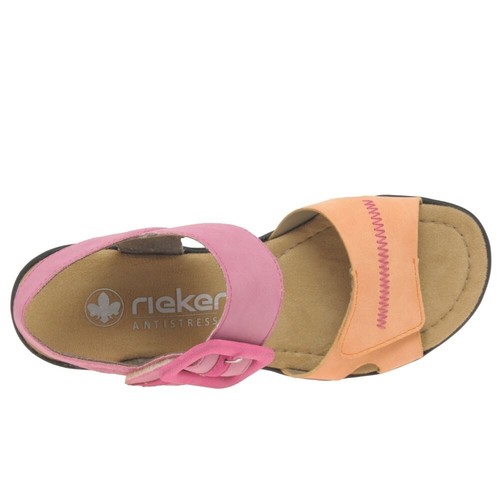 Rieker 68176-31 Womens Multi Combi Comfort Sandals Size £21 On RRP - Picture 6 of 9