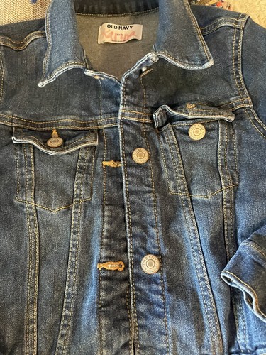 Kids Girl Jean Jacket Small (6-7) Blue - Picture 2 of 2