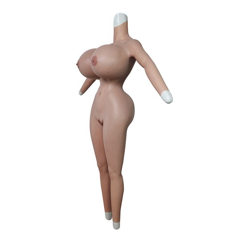 KnowU Huge X Cup Silicone Breast Forms Full Body Suit Crossdresser Cosplay - Picture 3 of 12