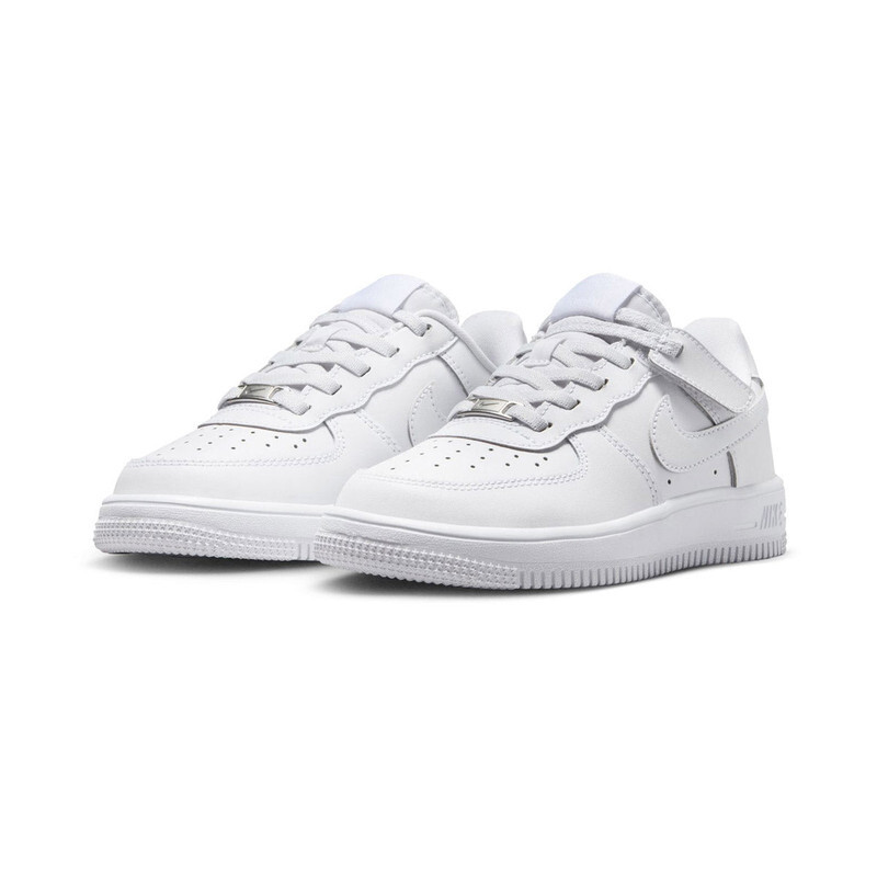 КРОССОВКИ ДЛЯ МАЛЬЧИКОВ ДОШКОЛЬНОГО ВОЗРАСТА NIKE FORCE 1 LOW EASYON_WHITE/WHITE-БЕЛЫЙ FN0237-111-РАЗМЕР 13