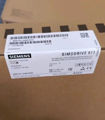 6SN1123-1AA00-0CA2 NEW SIEMENS 6SN1 123-1AA00-0CA2 SIMODRIVE 611 POWER MODULE - Bild 1 von 3