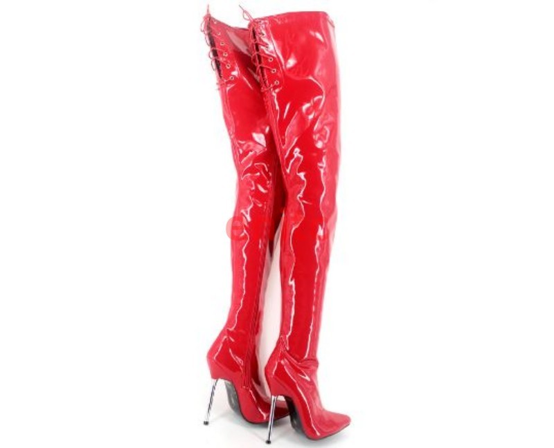 Sexy alta Charol Stiletto señaló sobre la rodilla alta Sexy botas zapatos de baile En13 de la pierna f0f25e Sexy alta Charol Stiletto señaló sobre la rodilla alta Sexy botas zapatos de baile En13 de la pierna f0f25e