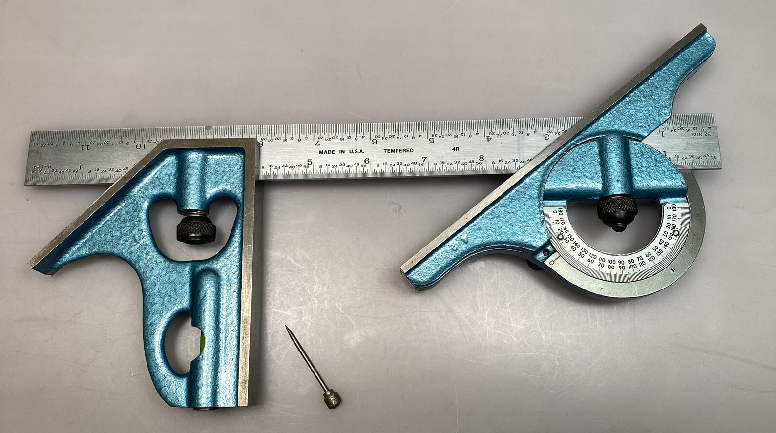 PEC USA. 3 PIECE MACHINIST COMBINATION SQUARE 12" BLADE eBay