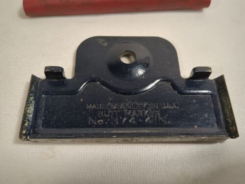 VINTAGE STANLEY No.374 -4" BUTT MARKER RED CASE MADE IN USA - Bild 4 von 4