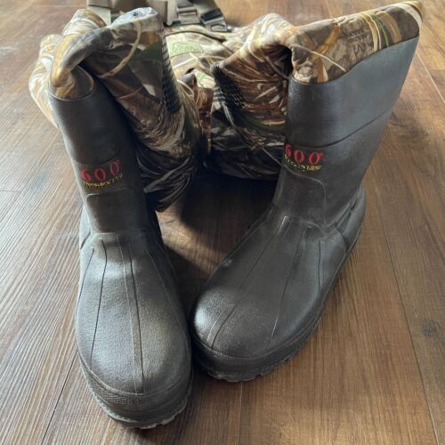 DUCKS UNLIMITED Realtree Max 5 CHEST WADERS W/BOOTS SIZE 10 - Good Condition! - Picture 6 of 7