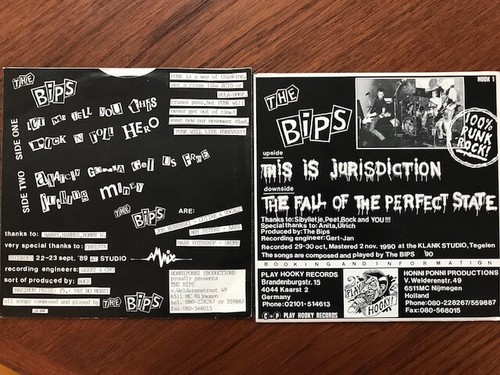 THE BIPS PUNK ROCK RARE SET OF 2 7" VINYL RECORDS HARDCORE NETHERLANDS OOP  - Picture 2 of 2
