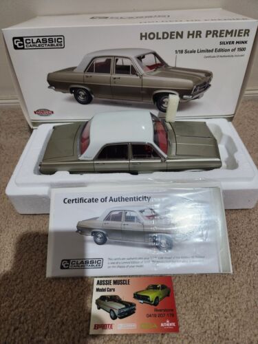 1:18 Classic Holden HR Premier Sedan in Silver Mink, Very Limited Only 1500 made