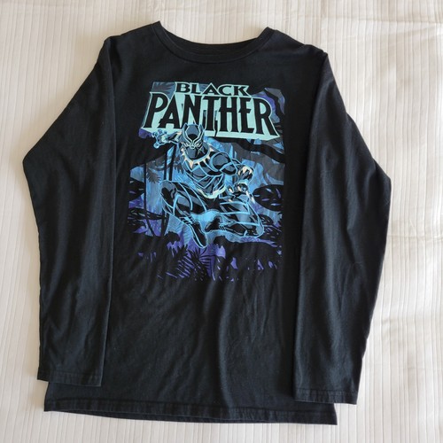 Marvel Black Panther Boys Long Sleeve T-Shirt Size XL/EG/TG - Picture 3 of 5