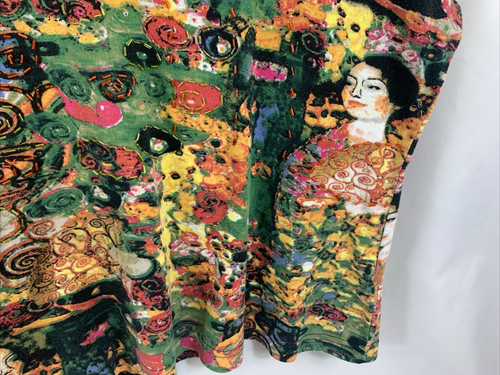 T-shirt donna Mirror Image XL T-shirt perline grafica astratta artistica manica 3/4 - Foto 12 di 23
