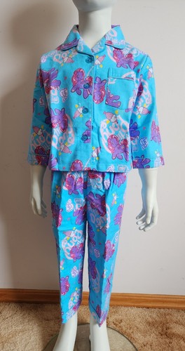 My Little Pony Girls Blue Milkshake 2 Piece Flannel Pyjama Set Size 2 NOS 2006 - Picture 2 of 8