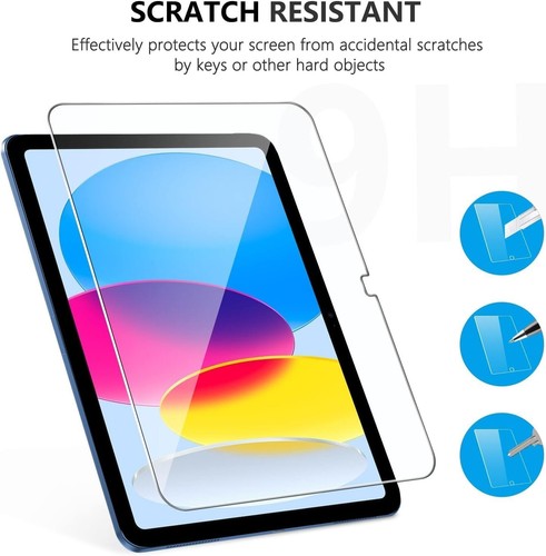 Tempered Glass Screen Protector for iPad 11th Gen (A16) 11" 2025 / 10th Gen 10.9 - Picture 3 of 7