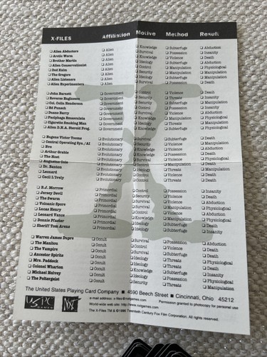 The X-Files Collectible card game Starter deck - Picture 3 of 4