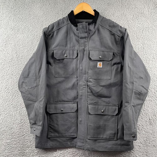 Carhartt Men's Removable Quilt Lined Field Gray Size XL Coat Jacket