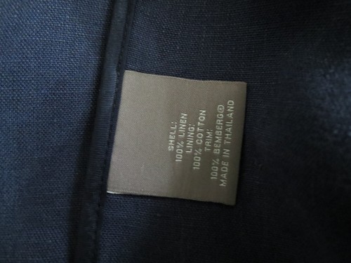 Daniel Cremieux Signature collection 100% pure linen side vent sport coat 46 R - Picture 9 of 9