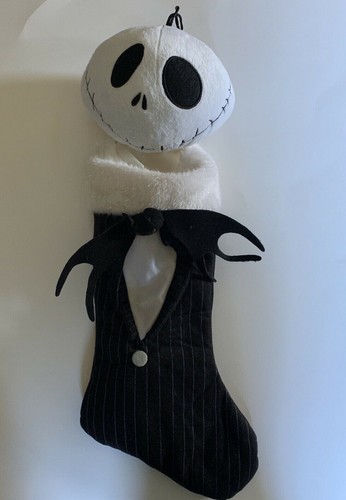 Disney’s Nightmare Before Christmas Jack Skellington Strumpf mit Plüschkopf  - Bild 1 von 7