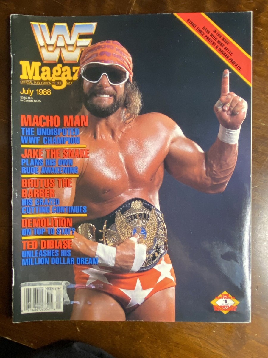 WWF WWE World Wrestling Federation Magazine July 1988 The