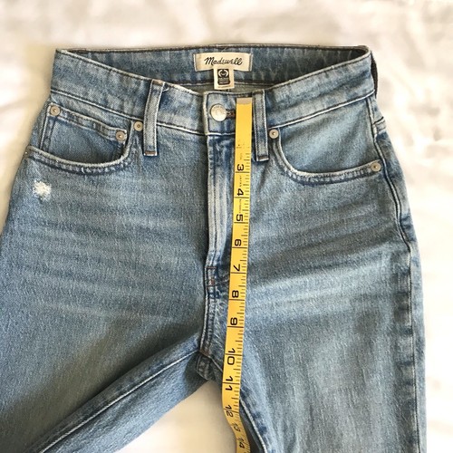 Madewell The Curvy Perfect Vintage Jeans Gr. 24 Destroyed Coney Wash Raw Hem ND630 - Bild 10 von 21