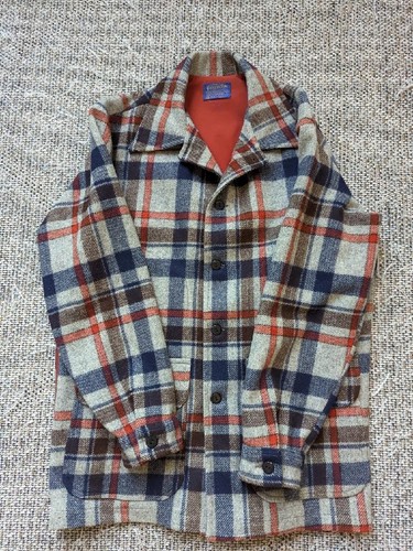 vintage PENDLETON cruiser jacket MACKINAW coat L plaid USA made HUNTING spotsman - Picture 9 of 10