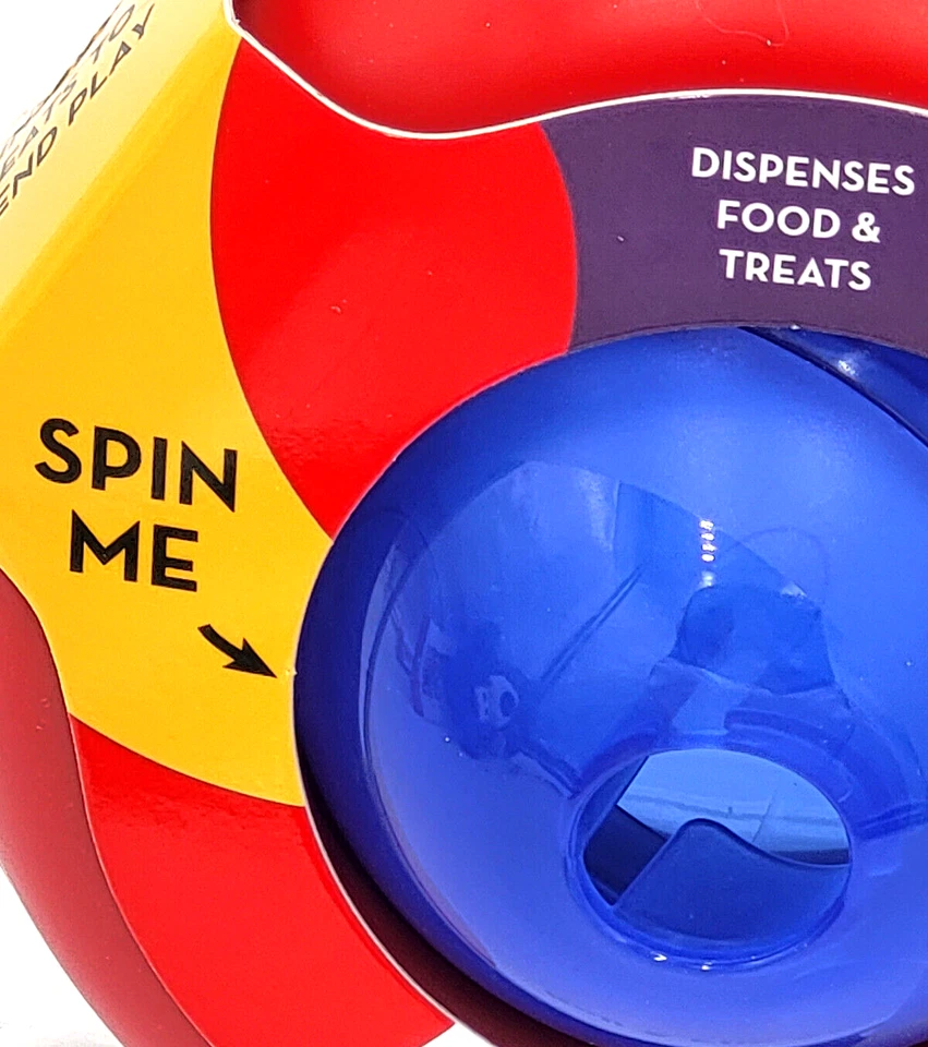 Juguete rompecabezas interactivo pequeño/mediano dispensador de golosinas giroscópicas KONG para perros Foto 4 de 4