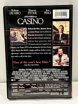 洋楽 CASINO E 5CD+DVD Casino (1995) DVD Martin Scorsese(DIR) 1995. New Sealed