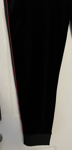 Tuta Sean John Velour nera e rossa uomo taglia 3XL tasche zip giacca pantaloni - Foto 10 di 24
